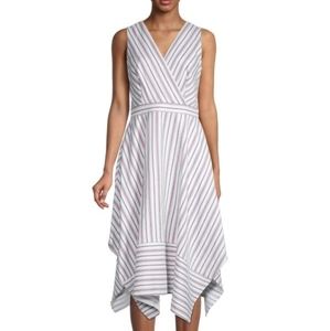 Asymmetric Stripe-Print Dress - Karl Lagerfeld Paris